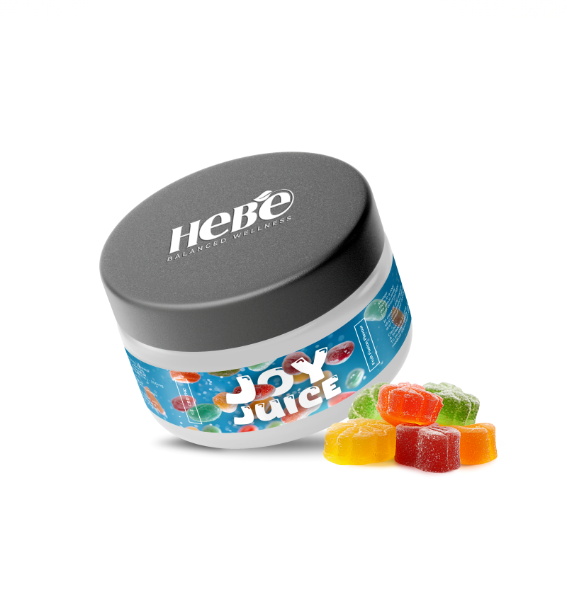 Hebe Joy Juice - 250mg 1:1.5 CBD:THC Full Spectrum CBD Gummies - Fruit Fusion Flavor